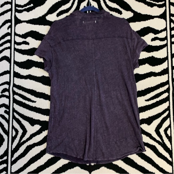 Free People We The Free The Posh Tee Intergalactic Linen Top Size Small - Picture 5 of 8